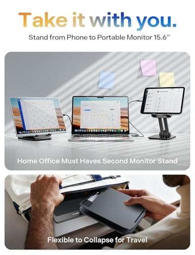 LISEN for iPad Stand Tablet Holder for Desk, Cool Office Gifts for Men Women Desk Accessories, Essentials Home Office Gadgets Portable Monitor Stand for iPad a16 Accessories Kindle