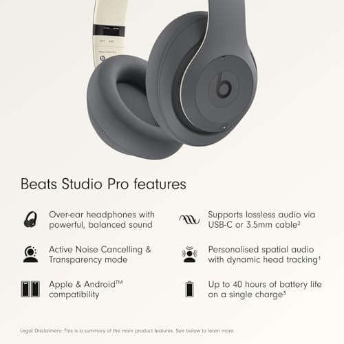 Audífonos Beats Studio Pro Inalámbricos Premium - ANC, 40h de Batería, Compatibles iOS/Android