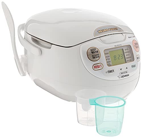 Zojirushi NS-ZCC10 5-1/2-Cup Neuro Fuzzy Rice Cooker and Warmer, Premium White thumbnail 2