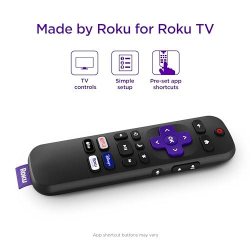 Controles Remotos Roku TV Originales (Paquete de 2) - Fácil Configuración y Accesos Directos