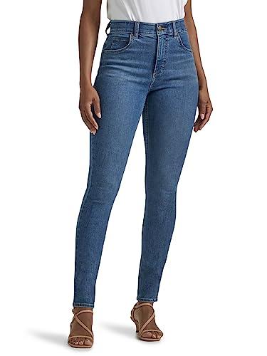 Lee Womens Ultra Lux Comfort with Flex Motion High Rise Skinny Jeans, Blue Format, 6 US