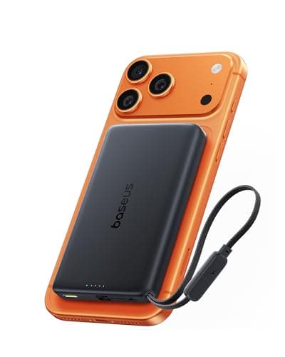¡Baseus Picogo AM52 MagSafe: Power Bank 10,000mAh con Carga Rápida Qi2.2 25W y Cable USB-C 45W Integrado!
