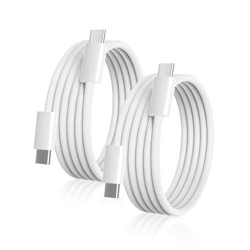 Cable USB-C a USB-C Wangmai, paquete de 2 de 1.8m y 60W, carga rápida para iPhone 15/16 y Samsung