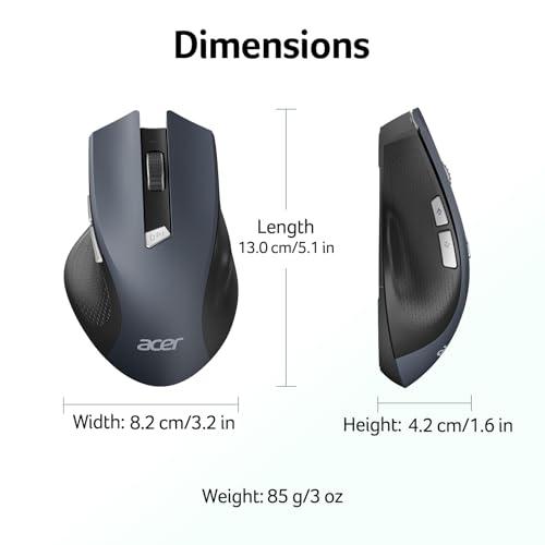 Miniatura de Mouse Inalámbrico Acer 2.4GHz con DPI Ajustable y 6 Botones 9