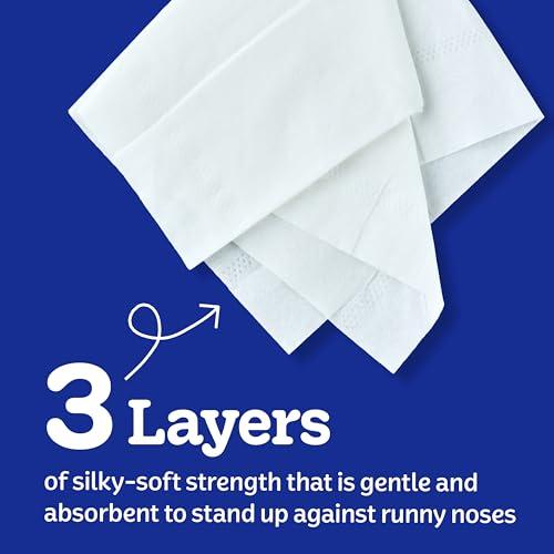Kleenex Ultra Soft Facial Tissues, 3 Flat Boxes, 120 Tissues per Box, 3-Ply (360 Total), Packaging May Vary thumbnail 5