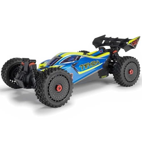 Buggy ARRMA Typhon 4X4 RTR 1/8 Cepillado Azul (Sin Batería/Cargador)