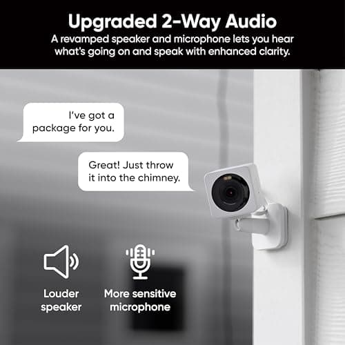 Wyze Cam OG Indoor/Outdoor 1080p Wi-Fi Smart Home Security Camera with Color Night Vision, Built-in Spotlight, Motion Detection, 2-Way Audio, Compatible with Alexa & Google, White, thumbnail 6