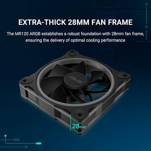 ASUS Prime MR120 ARGB Reverse Case Fan Single Pack thumbnail 2