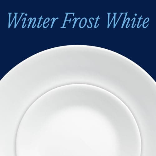 Miniatura de Vajilla Corelle Vitrelle 18 Piezas para 6 Personas - Vidrio de Triple Capa Resistente y Ligero, Blanco Invernal 2