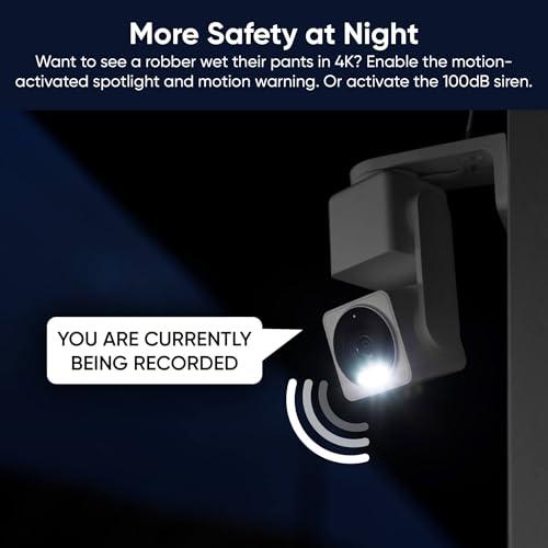 WYZE Cam Pan v4, 4K Smart Security Camera, AI Indoor/Outdoor Cameras for Home Security, Baby & Pet, Color Night Vision, 360° Pan/Tilt/8 x Digital Zoom, 2.4G & 5G, Works with Alexa  thumbnail 7