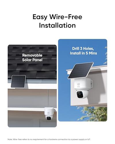 eufy Security SoloCam E30, 4-Cam Pack Kit, Security Cameras Wireless Outdoor, Solar Camera Outdoor Wireless, 360° Pan, AI Tracking, 2K Clarity, No Monthly Fee, Built-in Local Stora thumbnail 6