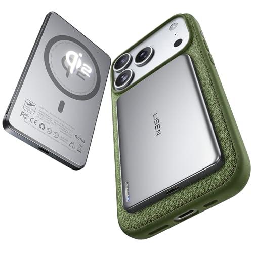 Power Bank LISEN Qi2 MagSafe 15W Ultra Delgado, Carga Rápida 5000mAh