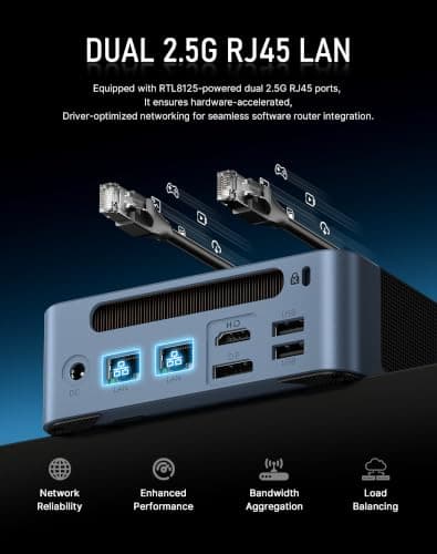 BOSGAME E5 11 Pro Mini PC, AMD Ryzen 5400U 4C/ 8T, Business Home Office PC