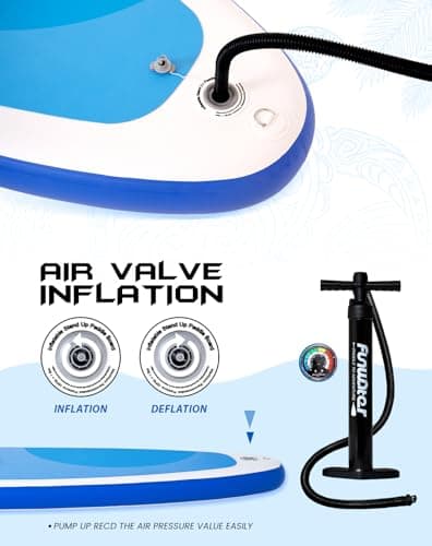 FunWater Inflatable Stand Up Paddle Board with Beginners SUP Accessories|