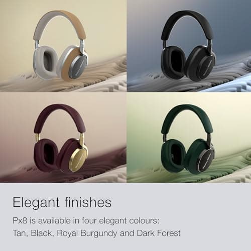 Audífonos Inalámbricos Bowers & Wilkins Px8 Over-Ear, Piel Nappa Negra