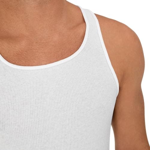 Miniatura de Playeras Sin Manga Hanes de Algodón para Hombre - Paquete de 6 Anti-humedad 6