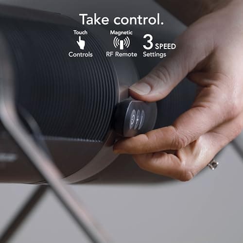 Vornado Airbar 4 Tower Fan and Horizontal Air Circulator with Remote Control, 35-Inch, 3 Speed Settings, Multi-Directional Airflow, Touch Control, Versatile Cooling Power, Magnetic thumbnail 5