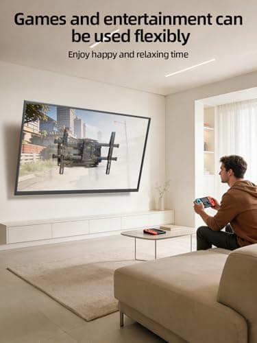 USX MOUNT Full Motion TV Wall Mount for 42-97 Inch TVs up to 150lbs, Swivel and Tilt Wall Mount TV Barcket with Extension, Max VESA 600x400mm & 16" Wood Studs，Fit Most 75 85 86 90  thumbnail 6
