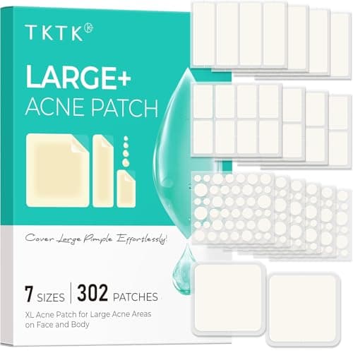 Parches TKTK Grandes para Espinillas y Acné (302 pzas., 7 Tamaños)