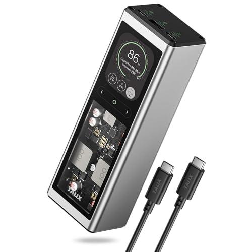 TALIX 140W Power Bank, 20000mAh Laptop Power Bank, PD 3.1 Fast Charging Portable Charger with 3 Ports, Digital Display, Battery Pack for MacBook, Lenovo, Dell, iPhone, Samsung, TSA