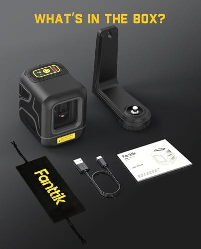 Fanttik D2 Pocket Green Laser Level, 100 ft Self-Leveling Cross Line Laser, Type-C Rechargeable, Rotatable 360 Degree, Pulse Mode, Magnetic Bracket, Carrying Pouch, for Picture Han thumbnail 9