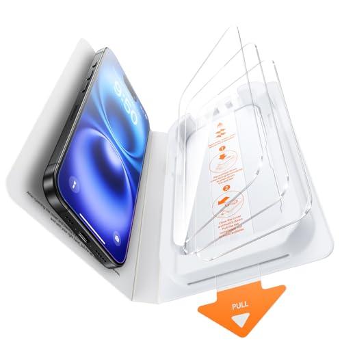 SMARTDEVIL: Pack 3 Protectores de Pantalla para iPhone 16 (6.1") - Vidrio Templado HD, Fácil Instalación, Caja Anti-Polvo