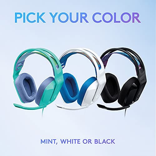 Logitech G335 Wired Gaming Headset with Flip to Mute Microphone - White thumbnail 7