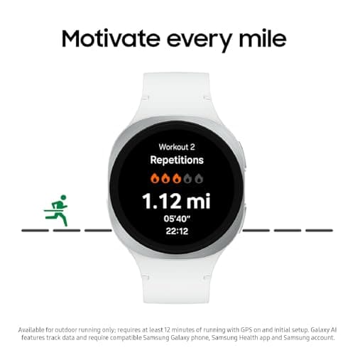Samsung Galaxy Watch 8 40mm Bluetooth, Diseño Cushion, Coaching de Sueño y Energy Score, Grafito [Versión EE. UU., Garantía Exclusiva 2 Años]