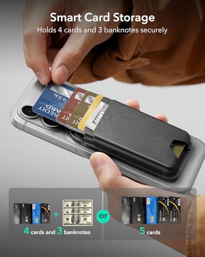 Billetera Magnética ESR MagSafe para 5 Tarjetas con Bloqueo RFID + Sticker Incluido
