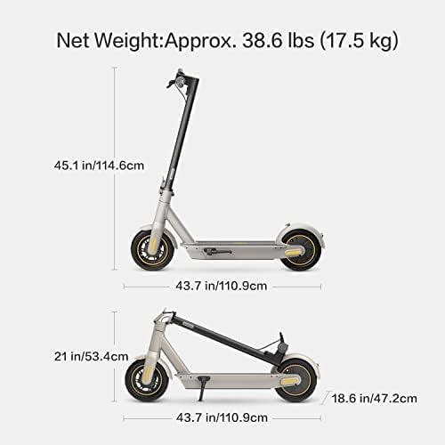 Segway Ninebot MAX Series Electric Scooter for Adults, 22-28 MPH, Up to 50 Miles Range, Dual Suspension, UL-2272 2271 Certified (G2/G3)