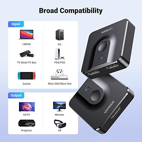 Miniatura de Switch HDMI UGREEN 4K@60Hz Bidireccional (2x1) para PS5, Xbox y Más 7