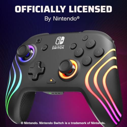 Controlador Gaming Inalámbrico PDP Afterglow Wave RGB para Nintendo Switch