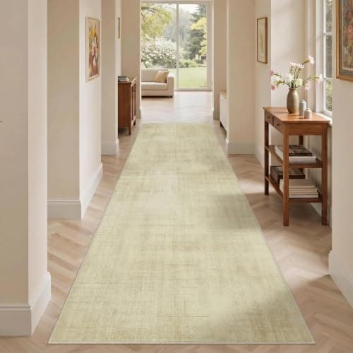 Set de 2 Tapetes Corredores Joydeco Lavables Boho Beige 2x8 para Múltiples Áreas