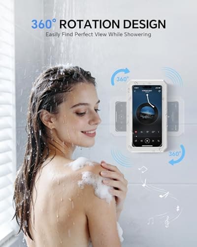 Miniatura de Soporte UPRONE Impermeable para Celular en Regadera - 480° Giratorio y Retráctil 2