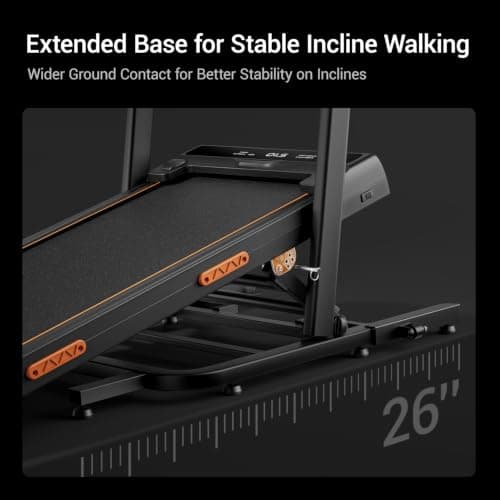 40% (15°) Incline Walking Pad Treadmills for Home, Elevated Dual Handle Bar thumbnail 4