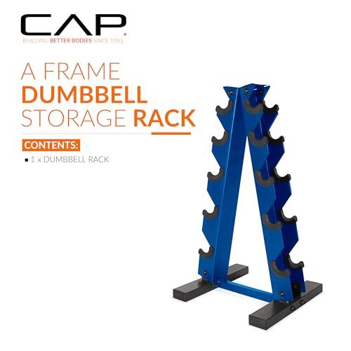CAP A-Frame Dumbbell Hand Weight Vertical Storage Rack - Blue thumbnail 2