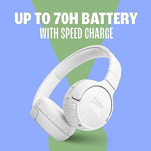 JBL Tune 670NC - Adaptive Noise Cancelling with Smart Ambient Wireless On-Ear Headphones, Up to 70H Battery Life with Speed Charge, Lightweight, Comfortable and Foldable Design (Bl thumbnail 4
