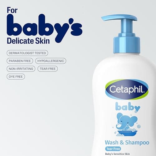 Miniatura de Champú y Jabón Corporal 2 en 1 para Bebé Cetaphil, Sin Lágrimas, con Caléndula, 230ml 6