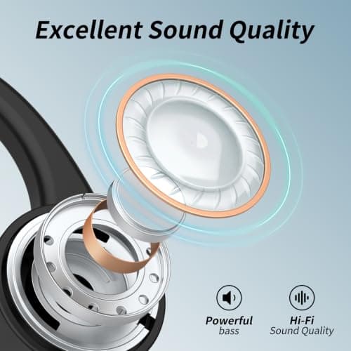Miniatura de Audífonos CXK Inalámbricos de Conducción Ósea Bluetooth 6.0 con Diseño de Oído Abierto y Micrófono 7