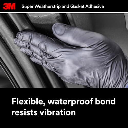 3M Super Weatherstrip and Gasket Adhesive, 08581, Black, 2 fl oz Tube, 1 Per Pack thumbnail 6