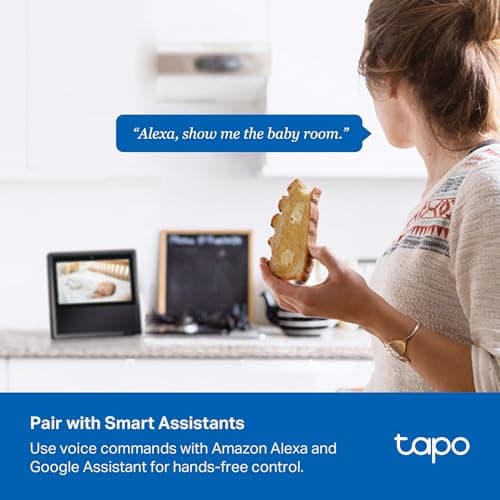 Tapo 4K Indoor Pan/Tilt Wired Security Camera - Works as a Baby Monitor, Person/Pet Detection, Facial Recognition, 360° AI Motion Tracking, Subscription-Free Local Storage or Optio thumbnail 10