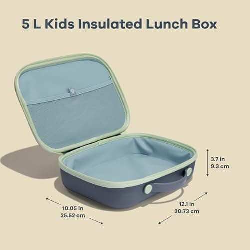 Hydro Flask Lunch Box for Kids - Unisex for Girls or Boys - Insulated Lunch Bag for School in Seaspray Blue thumbnail 3