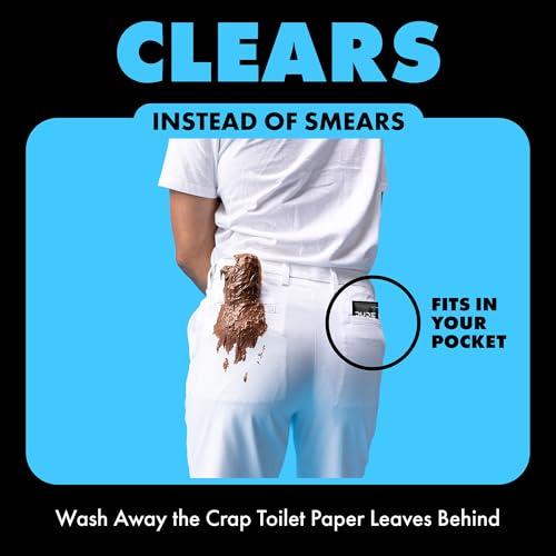 DUDE Wipes On-The-Go Unscented Travel Wipes - 30 Count (Individually Wrapped) - Extra-Large Adult Flushable Wipes for Sensitive Skin - Infused with Vitamin E and Aloe - Septic and  thumbnail 6