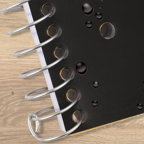 Miniatura de Cuaderno Espiral Five Star + App de Estudio, 5 Materias, Raya, 8.5" x 11", 200 Hojas, Antiderrames de Tinta, Cubierta Impermeable, Negro 6