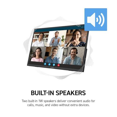 msi Pro MP165 E6 Ultra Slim & Light Portable Monitor,15.6" FHD IPS 1080p, USB Type-C, HDMI, Built-in Speakers, Tripod Mount Support, Perfect for PC, Mac, PS5, PS4, Xbox, Mobile, Me thumbnail 2