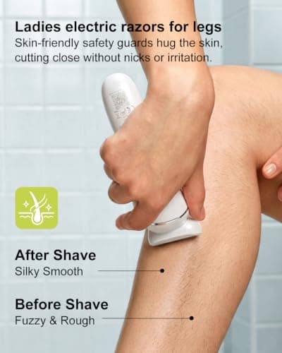 Nova Rix Electric Razor for Women, Wet & Dry Foil Shaver with LED Light
