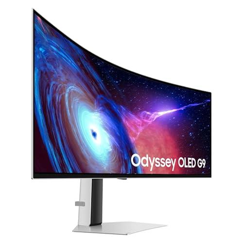 Samsung 49" Odyssey G93SC Series Curved Gaming Monitor, QD-OLED, 240Hz, 0.03ms, DQHD, G-Sync Compatible, FreeSync Premium Pro, Adjustable Stand thumbnail 17