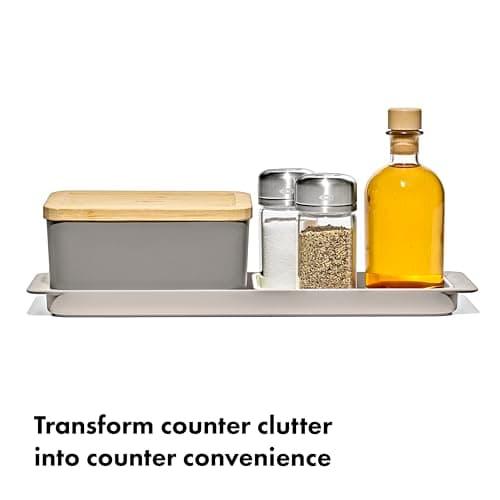 OXO 3-Piece Countertop Organizer Set, Kitchen Countertop Organizer thumbnail 4