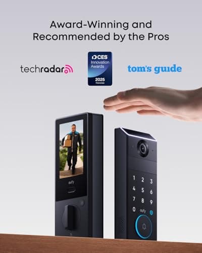 Cerradura Inteligente eufy FamiLock S3 Max: Reconocimiento de Palma y Cámara 2K HDR