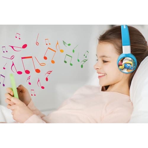 Audífonos LEXiBOOK Los Pitufos 2 en 1 Bluetooth/Alámbricos con Micrófono